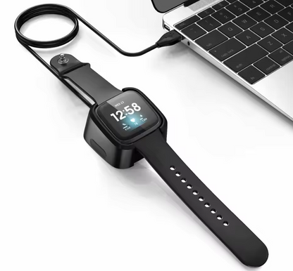 Fast USB Charger Cable for Fitbit Versa 2 | Portable Smartwatch Charging Adapter By Britebay | Durable Replacement Charger Cord Accessories for Fitbit Versa 2