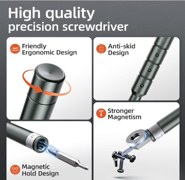 50-in-1 Precision Screwdriver Set, Mini Repair Tool Kit with Torx for MacBook, Computer, Laptop, iPhone, PS5, Xbox, Switch, Glasses, Watch