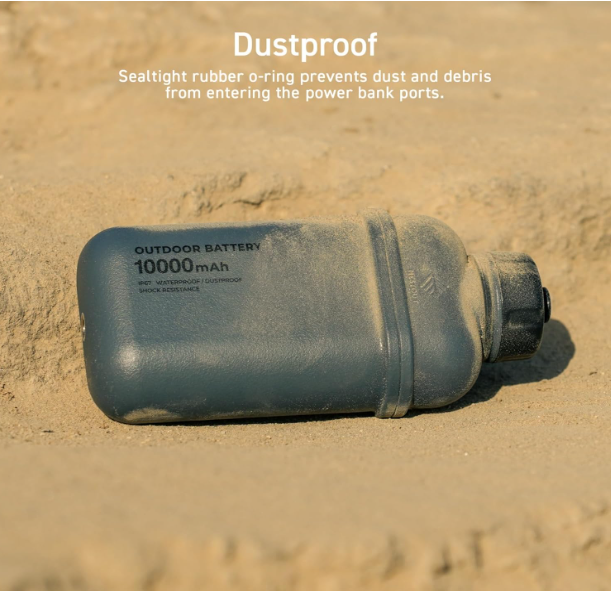 ortable Charger, 15000mAh Outdoor Battery Power Bank, 32W USB-C Fast Charging PD, Waterproof IP67, Durable Shockproof, Battery Pack for Smartphone Tablet Hiking Travel Camping - Beige