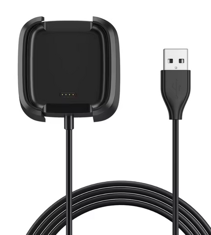 Fast USB Charger Cable for Fitbit Versa 2 | Portable Smartwatch Charging Adapter By Britebay | Durable Replacement Charger Cord Accessories for Fitbit Versa 2